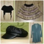 ПОДАРЯВАМ почти нови дамски дрехи (cropped t-shirt, пола, шапка, рокля-сако) | GIFTING CLOTHES, снимка 1