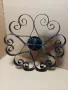 Стар Ръчно Кован Метален Орнамент., снимка 4