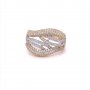 Златен дамски пръстен 3,42гр. размер:57 14кр. проба:585 модел:9937-5, снимка 1 - Пръстени - 38442155