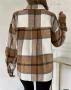 Вълнена риза каре в бежово, снимка 4