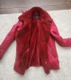 Дамско зимно червено палто Bershka S размер, снимка 1 - Палта, манта - 43211878