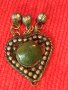 ВЪЗРОЖДЕНСКИ СТАРИНЕН ОСМАНСКИ НАКИТ ТРЕПКА с НЕФРИТ САЧАН 15111, снимка 2