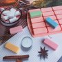 15 блокчета мюсли бар малки правоъгълни силиконов молд форма калъп шоколад сапун гипс, снимка 3