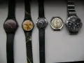Продавам 4 кварцови и 1 механичен часовник Swatch,Calypso,Зим,Nautica, снимка 1