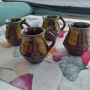 Битови чаши за вино - Бусинска керамика, снимка 2