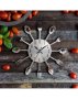 Кухненски часовник за стена с дизайн от вилици и лъжици, снимка 4