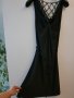Черна рокля с ефектен гръб, снимка 3