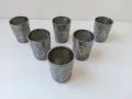6 бр калаени чашки за аперитив, шот, снимка 4