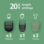 Нов Philips MG5952/30 Multigroom 12 в 1 Тример за лице коса тяло мъже, снимка 3