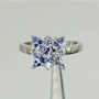 Сребърен пръстен с Танзанит , снимка 2