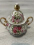 Френски порцеланов сервиз Limoges  ръчно рисуван . Чайник, захарница, 6 чаши и 6 чинии , снимка 8