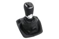 Кожена топка с маншон за скоростен лост за Шкода Skoda Octavia 2 2004-2011 с 5/6 ск., снимка 2
