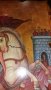 Голяма дървена икона на св.Георги. Много запазена. Внос от Гърция, снимка 3