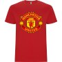 Нова мъжка тениска на футболния отбор Манчестър Юнайтед (Manchester United) в червен цвят 