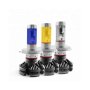 Комплект LED Лед Диодни Крушки за фар Automat X3 H4 H/L - 50W 12000 Lm Над 200% по-ярка светлина., снимка 4