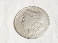 Рядък голям сребърен долар, морган долар, MORGAN DOLLAR, ONE DOLLAR - 1900г  сребро, снимка 4