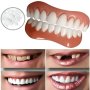 Удобни меки силиконови избелващи протеза горни и долни изкуствени лепящи се фасети зъби, снимка 5