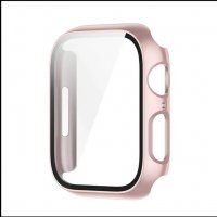 Кейс + Стъклен Протектор за Apple Watch 7 6 5 SE 40 41 44 45mm 3D 5D, снимка 5 - Аксесоари за Apple - 35406990