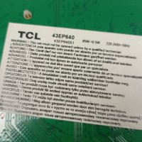 Панел с подсветката и отразителите за ТВ TCL 43EP640, снимка 4 - Части и Платки - 37144699