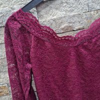 Дантелена блуза, снимка 1 - Блузи с дълъг ръкав и пуловери - 32438850