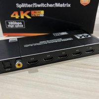 4K@60Hz HDMI ARC 2.0b  HDCP 2.2 Extractor / Splitter / Switch / Matrix, снимка 1 - Други - 43491039