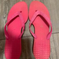 Розови силиконови джапанки чехли на малкък ток 40 номер , снимка 1 - Чехли - 36969202