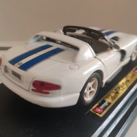 Метална количка Bburago 1992 DODGE VIPER RT/10 1/24, снимка 9 - Колекции - 39891100