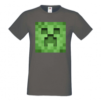 Мъжка тениска Creeper Face 3,майнкрафт,Minecraft,Игра,Забавление,подарък,Изненада,Рожден Ден., снимка 6 - Тениски - 36492795