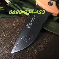 Уникален Сгъваем Нож Gerber Bear Grylls за оцеляване с калъф, снимка 5 - Ножове - 32216342