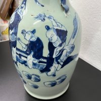 Китайска порцеланова ваза №4824, снимка 2 - Антикварни и старинни предмети - 43462970