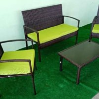 Ратанови градински мебели , снимка 2 - Дивани и мека мебел - 33465596
