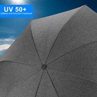 Нов Универсален черен чадър 73 см за детска количка 50+ UV защита бебе, снимка 6 - Други - 40381178