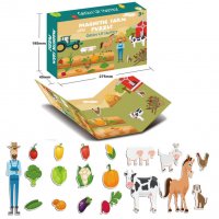 Ферма - игра с магнити на животни и зеленчуци, снимка 3 - Образователни игри - 38483608