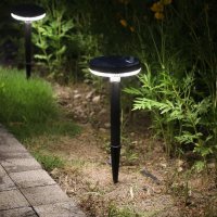 DAWALIGHT Соларни градински лампи, IP65 Водоустойчиви, 4 броя, черни, снимка 6 - Соларни лампи - 43021398