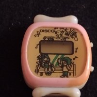 Детски модел електронен часовник рядък колекционерски от соца DISCO уникат - 26803, снимка 6 - Антикварни и старинни предмети - 36586241