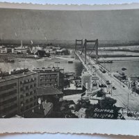Стара черно-бяла картичка Белград Земунски мост, снимка 1 - Филателия - 40759331