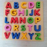 Дървена азбука , снимка 2 - Образователни игри - 43043664