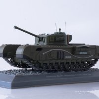 Churchill MK Великобритания танк 1944 - мащаб 1:43 на DeAgostini моделът е нов в блистер, снимка 1 - Колекции - 43966988