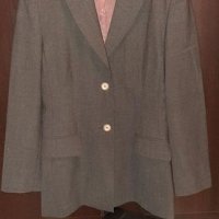 Сиво дамско сако с джобове М размер, снимка 2 - Сака - 34719908