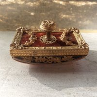 Стар френски антикварен тампон попивателта позлатен бронз , снимка 1 - Антикварни и старинни предмети - 38515229