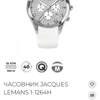  Lemans La Passion / Дамски часовник хронограф Jacques Lemans 1-1724B , снимка 3 - Дамски - 43334902