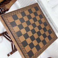 Ретро Шах за игра ретро столове ретро маса Антични столове шах маса антика , снимка 3 - Антикварни и старинни предмети - 43030507