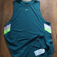 Nike T-Shirts Dri Fit Stripe Sleeveless - страхотен дамски потник, снимка 7 - Потници - 36623040