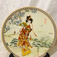 серия японски порцеланови чинии за стена  , снимка 15 - Декорация за дома - 43887626