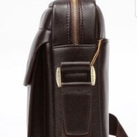 мъжка чанта Polo Fanke кожена функционална цвят кафява/бордо , снимка 4 - Чанти - 27416002