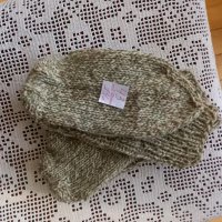 Ръчно плетени мъжки чорапи от вълна, размер 43, снимка 2 - Мъжки чорапи - 43411768
