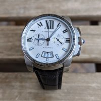 Мъжки часовник Cartier Calibre de Cartier с кварцов механизъм, снимка 3 - Мъжки - 41694964