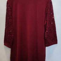 Блуза в цвят бордо, снимка 1 - Блузи с дълъг ръкав и пуловери - 43336818