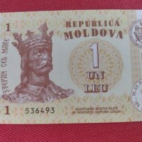 Банкнота 1 леа 2010г. Молдова непрегъвана перфектна за колекция декорация 28352, снимка 2 - Нумизматика и бонистика - 37133864
