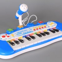 Цветна йоника с микрофон, снимка 1 - Музикални играчки - 43210204